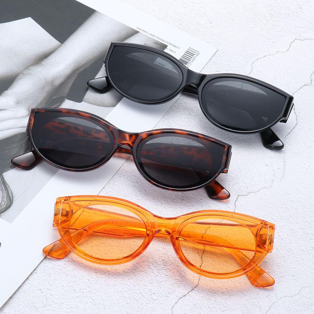 Kính Mát Hình Oval Gọng Nhỏ Chống Tia UV Phong Cách Cổ Điển Thời Trang