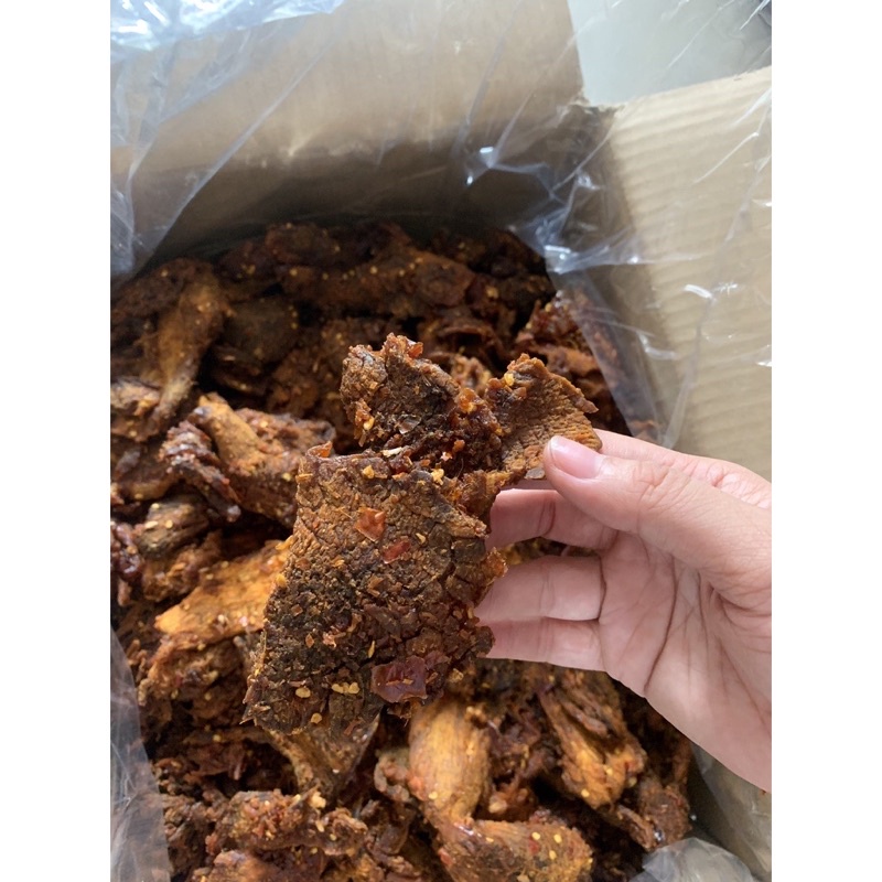 500gr Khô Bò Vụn  Loại Cay Vừa Dễ Ăn, Tặng Kèm Tương ớt