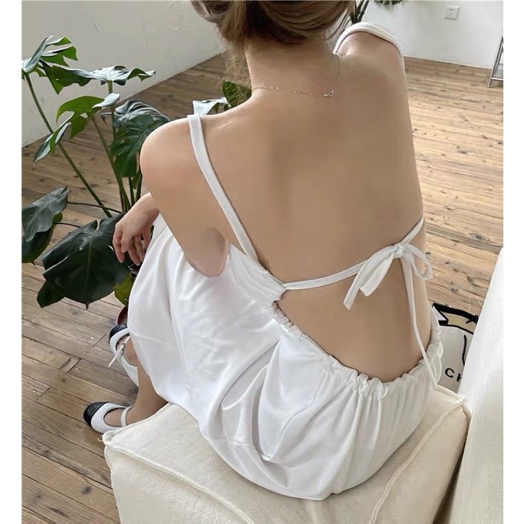 VÁY HAI DÂY KHOÉT EO HỞ LƯNG |ORD TAOBAO| 👗