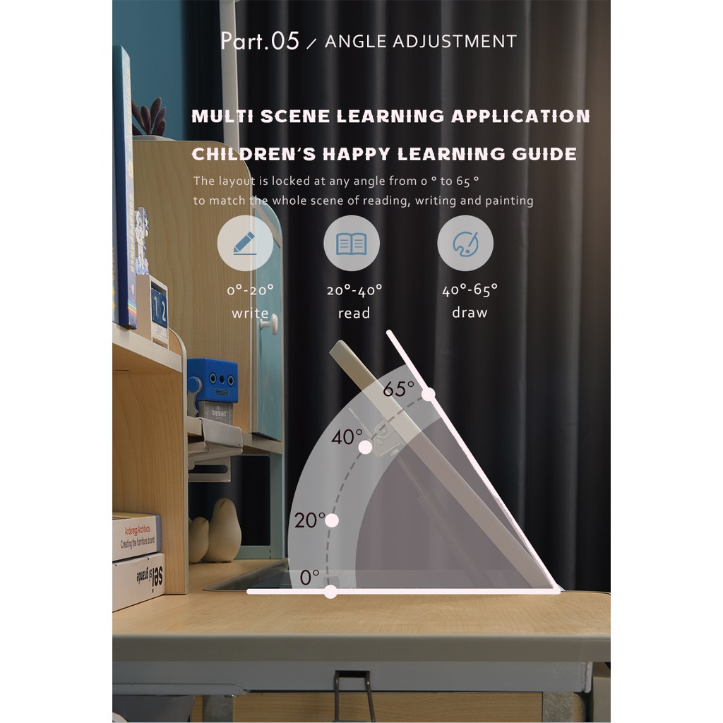 Bàn Học Thông Minh Chống Gù Chống Cận DISNEY 1206 (cốt gỗ tự nhiên) phù hợp 4-18 tuổi _MOMOMART | BigBuy360 - bigbuy360.vn