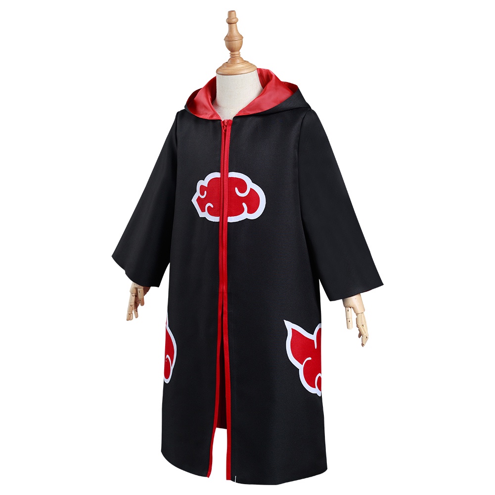 Bộ Đồ Hóa Trang naruto akatsuki Có Mũ Trùm Phối Khóa Kéo Cá Tính Cho Bé Dịp halloween