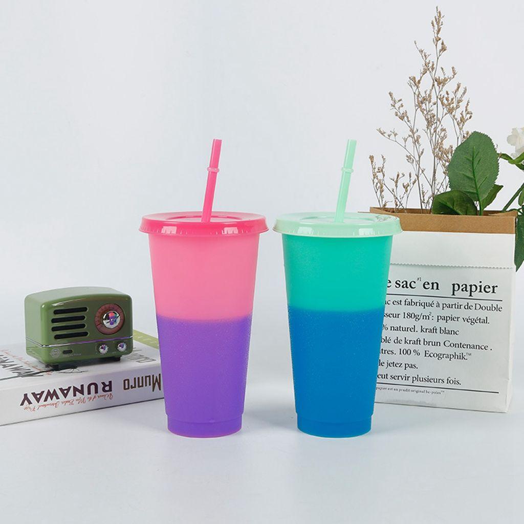 1 Cốc Uống Nước Bằng Nhựa PP Có Thể Tái Sử Dụng Thay Đổi Màu Sắc
