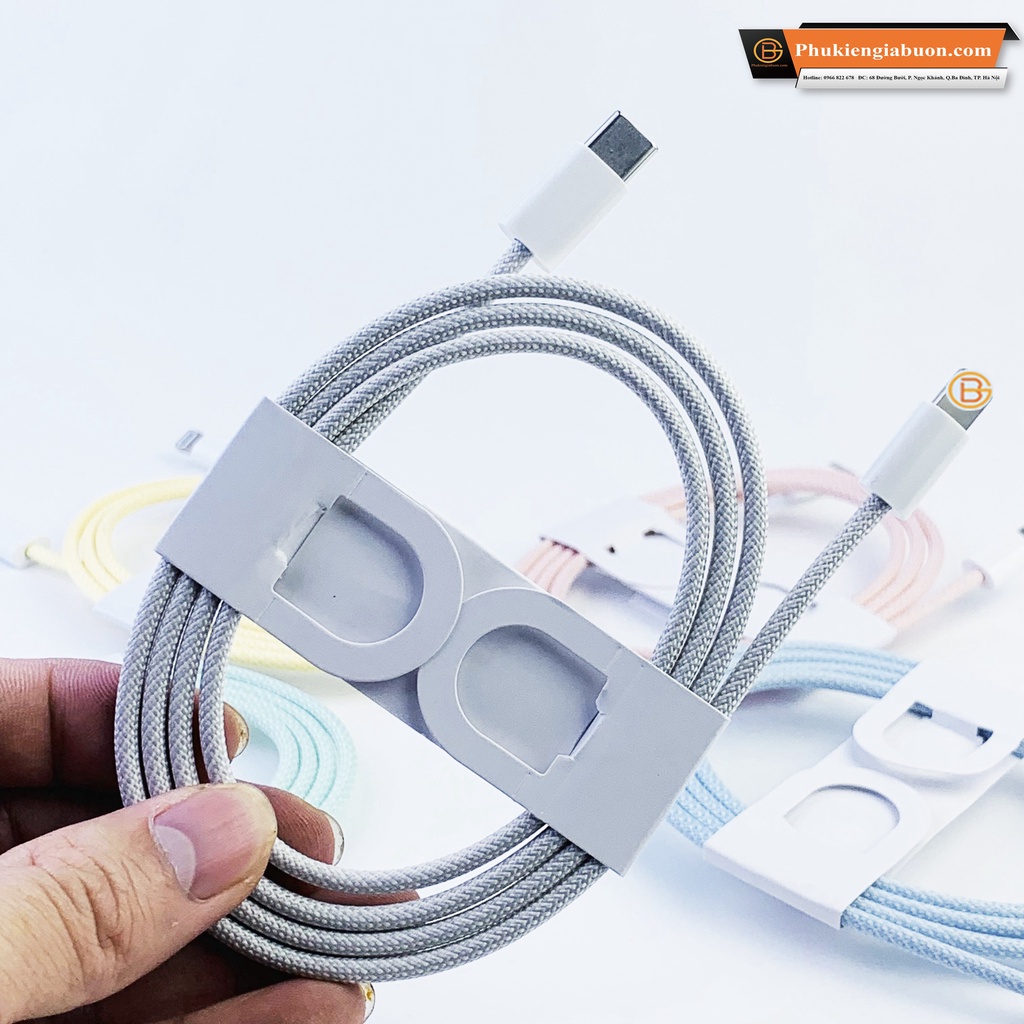Cáp Sạc Nhanh PD 20W Bọc Dù Cao Cấp (Bảo Hành 12 Tháng)