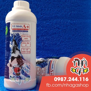 Vi sinh A+ - Chế phẩm sinh học - Giúp làm trong nước, giảm độc tố, ức chế mầm bệnh - 1lít