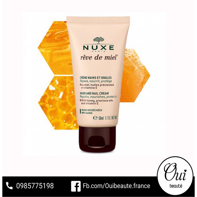 Kem Tay Nuxe Rêve de Miel Hand and Nail Cream 50ml Ouibeaute