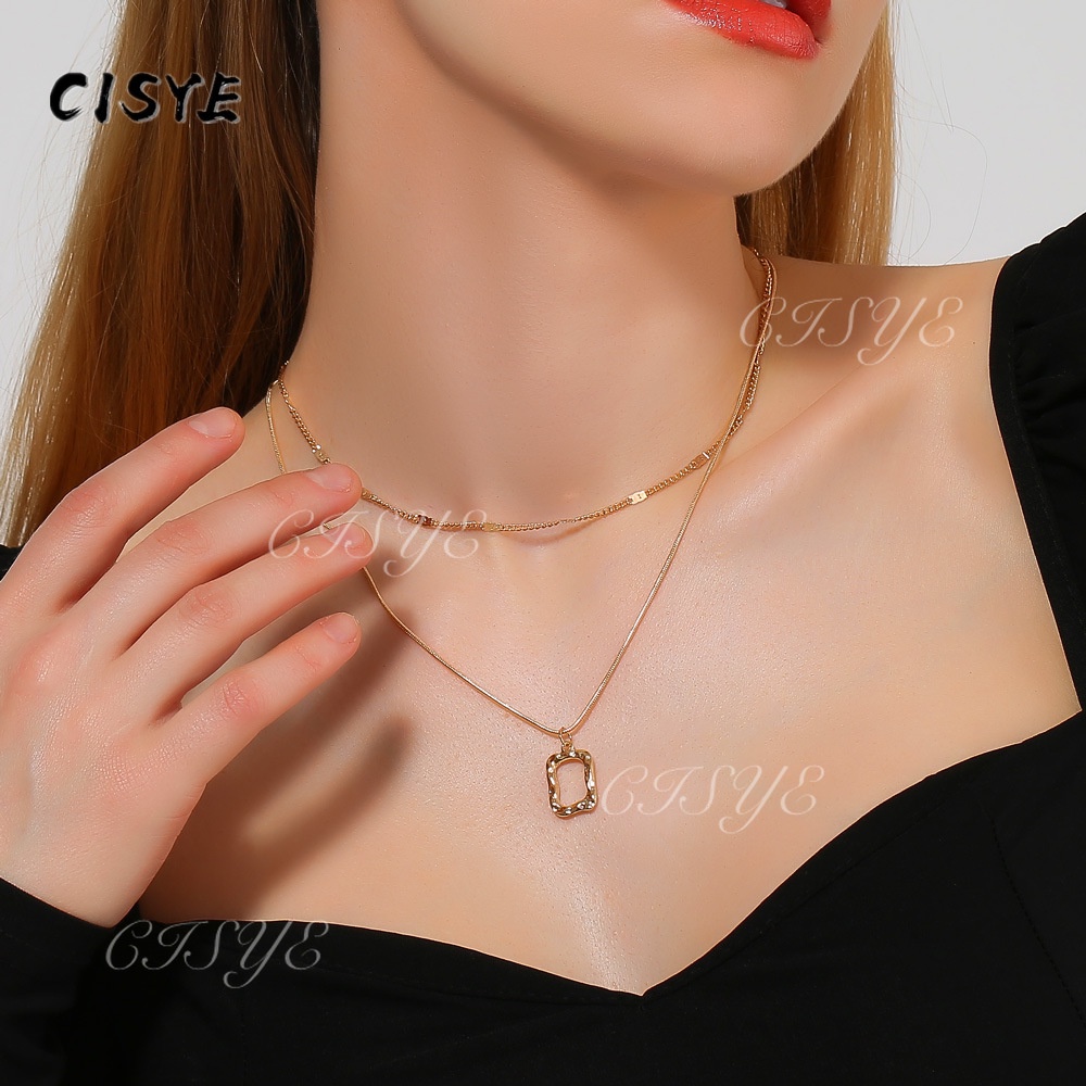 Dây chuyền hai lớp mặt hình học đơn giản