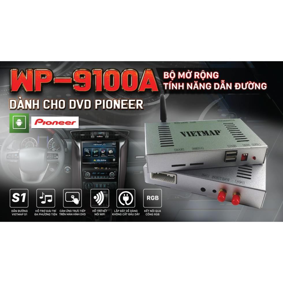 VIETMAP Touch 9100A - Bộ Mở Rộng Tính Năng Dẫn Đường Pioneer Android Dành Cho DVD Pioneer - HÀNG CHÍNH HÃNG