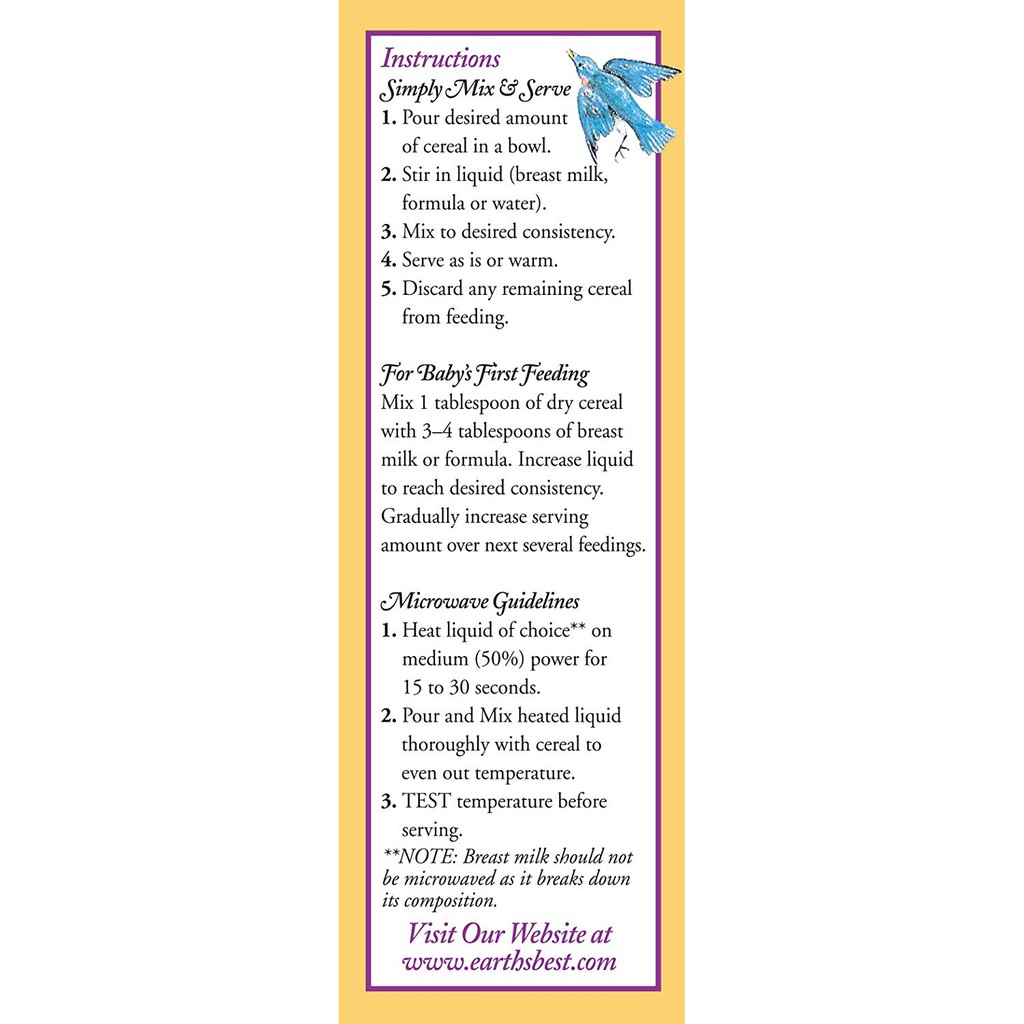 Bột ngũ cốc đa hạt hữu cơ cho bé Earth's Best -227gr