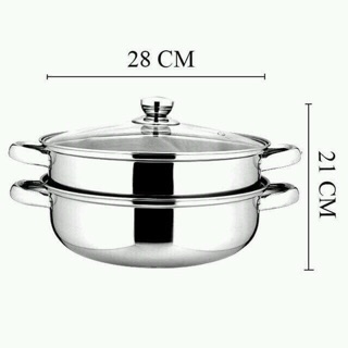 🍀 xửng hấp inox 2 tầng