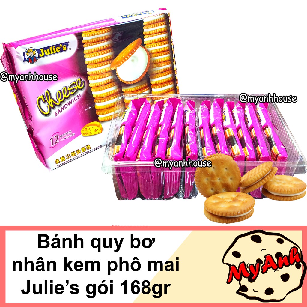 BÁNH QUY NHÂN BƠ ĐẬU PHỘNG PHÔ MAI JULIE’S DATE T5/2023
