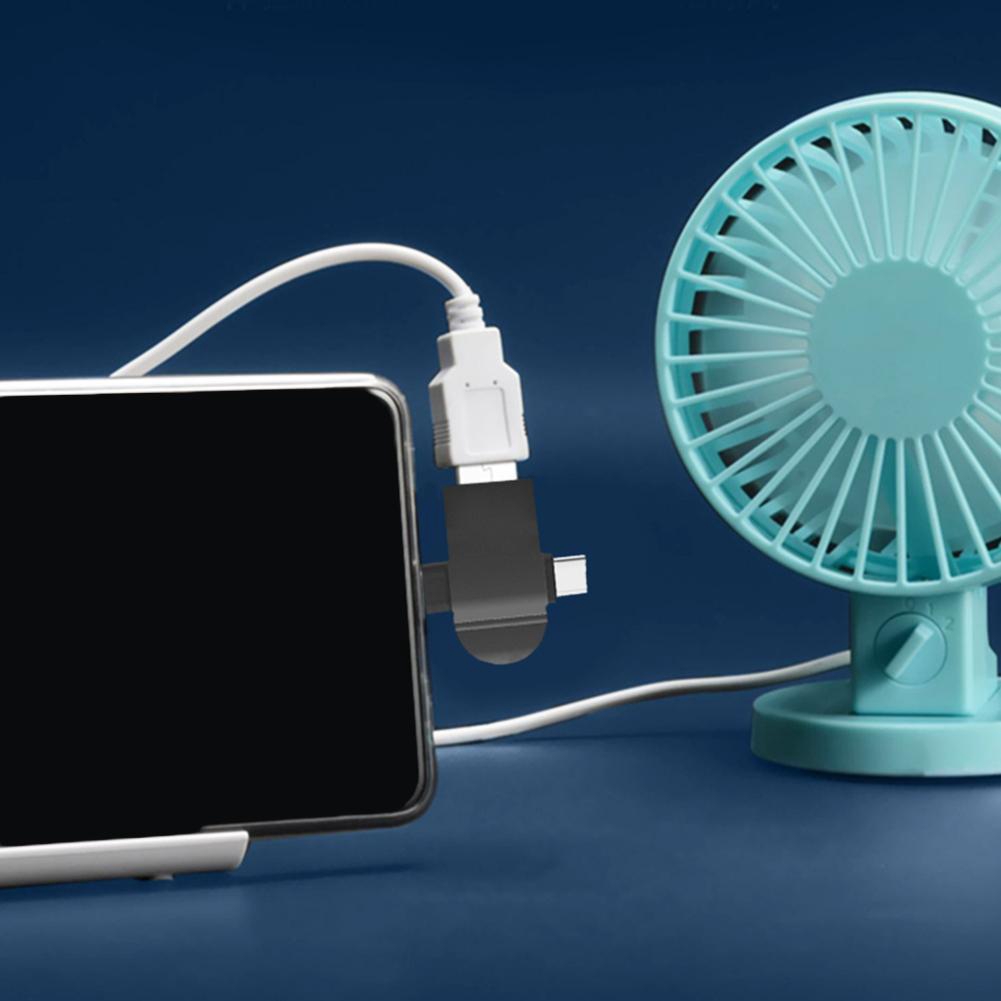 2 in 1 OTG Converter USB 3.0 Female to Micro USB & Type C Adapter Male 3 Way For Android V6H3