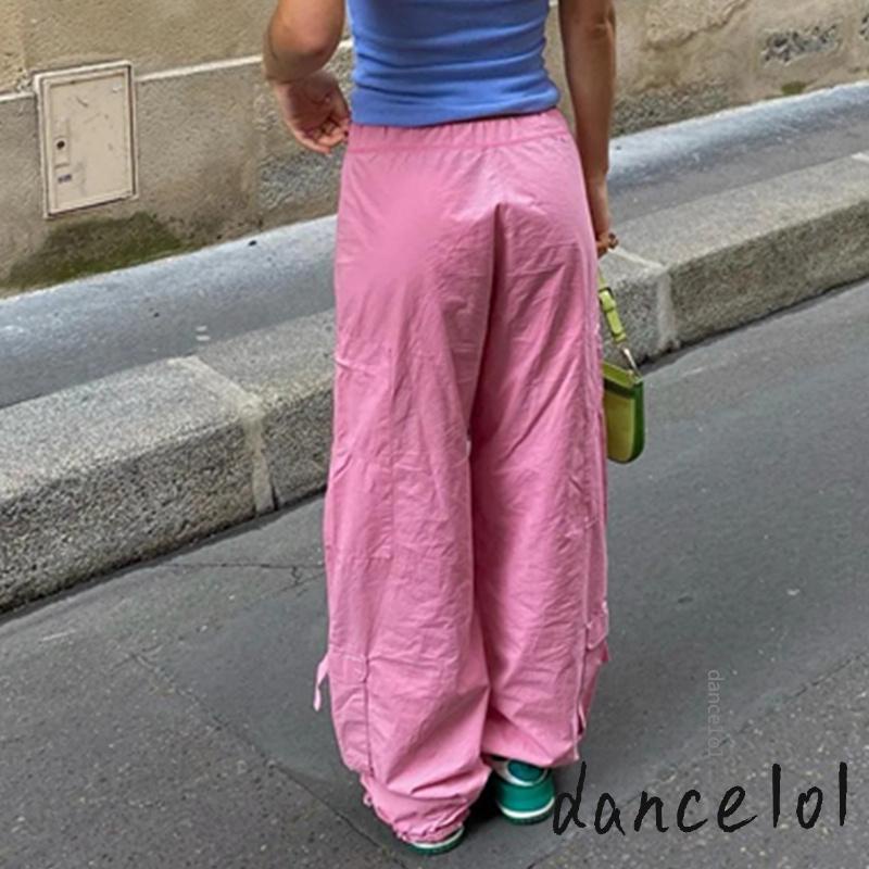 Quần Ống Rộng Dây Rút Khiêu Vũ1O1-Y2K