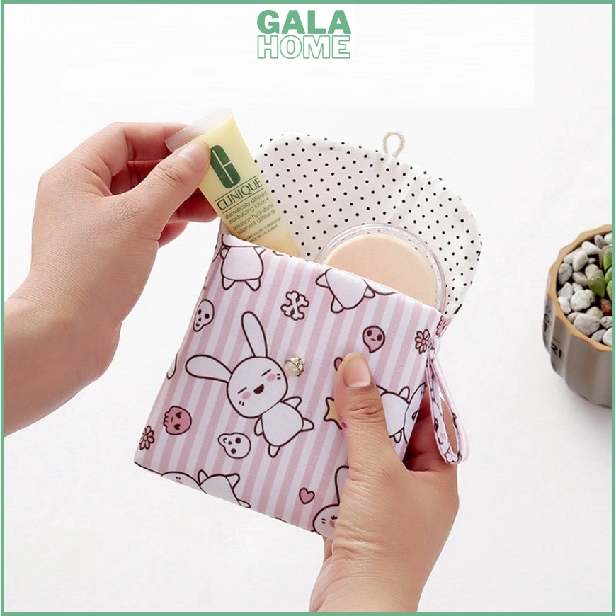 Túi đựng băng vệ sinh đa năng tiện lợi kín đáo sức chứa lớn họa tiết dễ thương GALA HOME