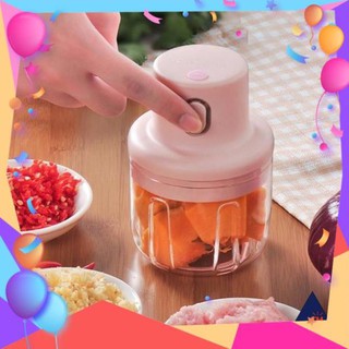 Máy xay tỏi ớt cầm tay mini sạc điện 250ml – máy xay tỏi ớt, củ quả đa năng, có cổng sạc usb