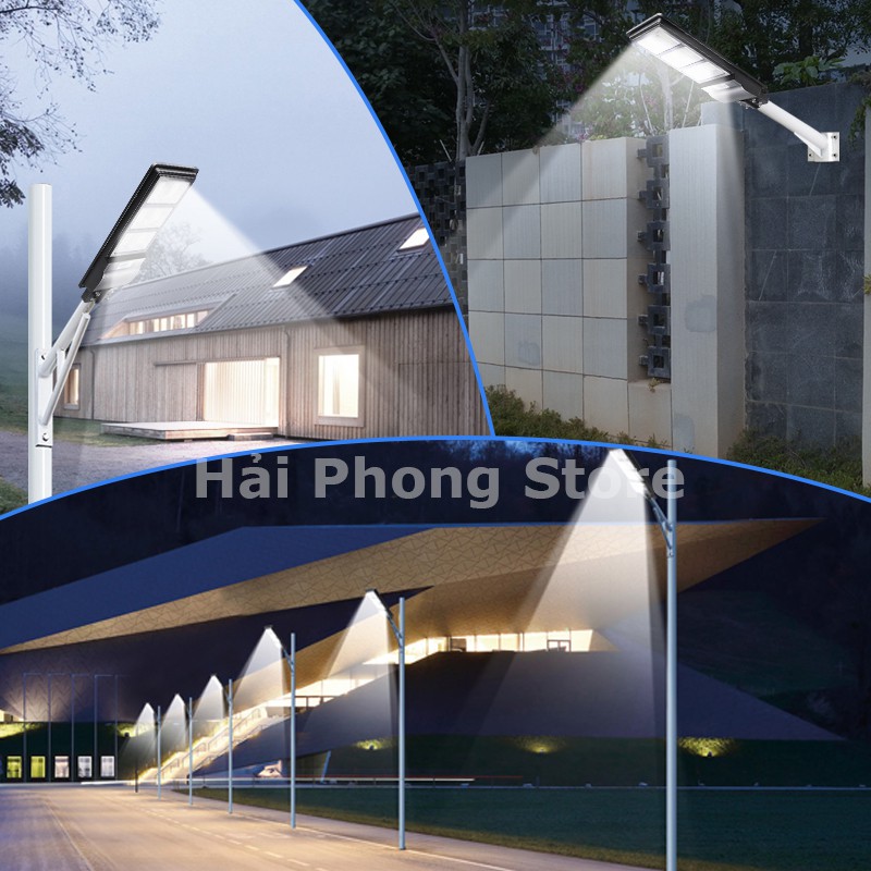 Đèn năng lượng mặt trời liền thể 150w, đèn led công suất lớn dùng năng lượng mặt trời - tặng cán đèn