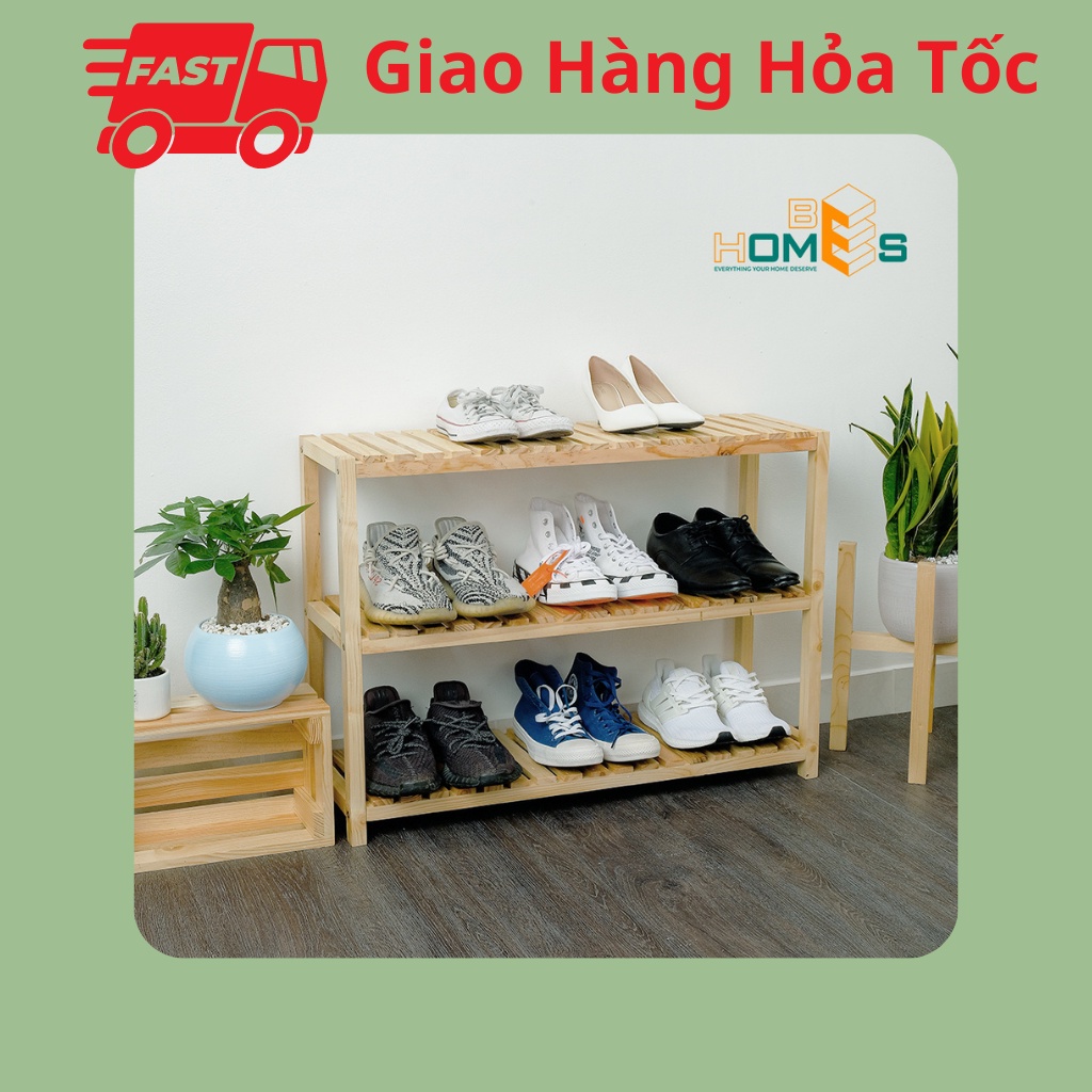 [Hỏa Tốc] Kệ Giày 3 Tầng 80cm