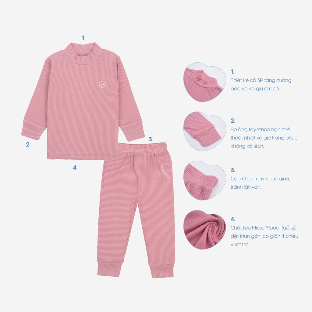 Bộ giữ nhiệt sợi gỗ sồi siêu mỏng mịn, co giãn