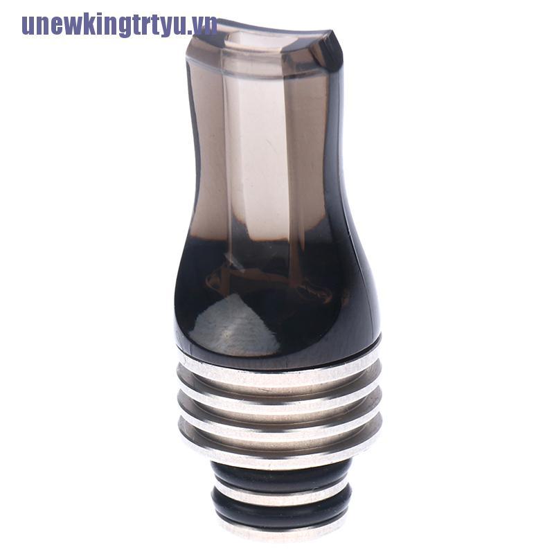 <gtrtyu>1Pc 510 Drip Tip Acrylic And Stainless Steel Flat Mouth Drip Taste Type Drip Tip