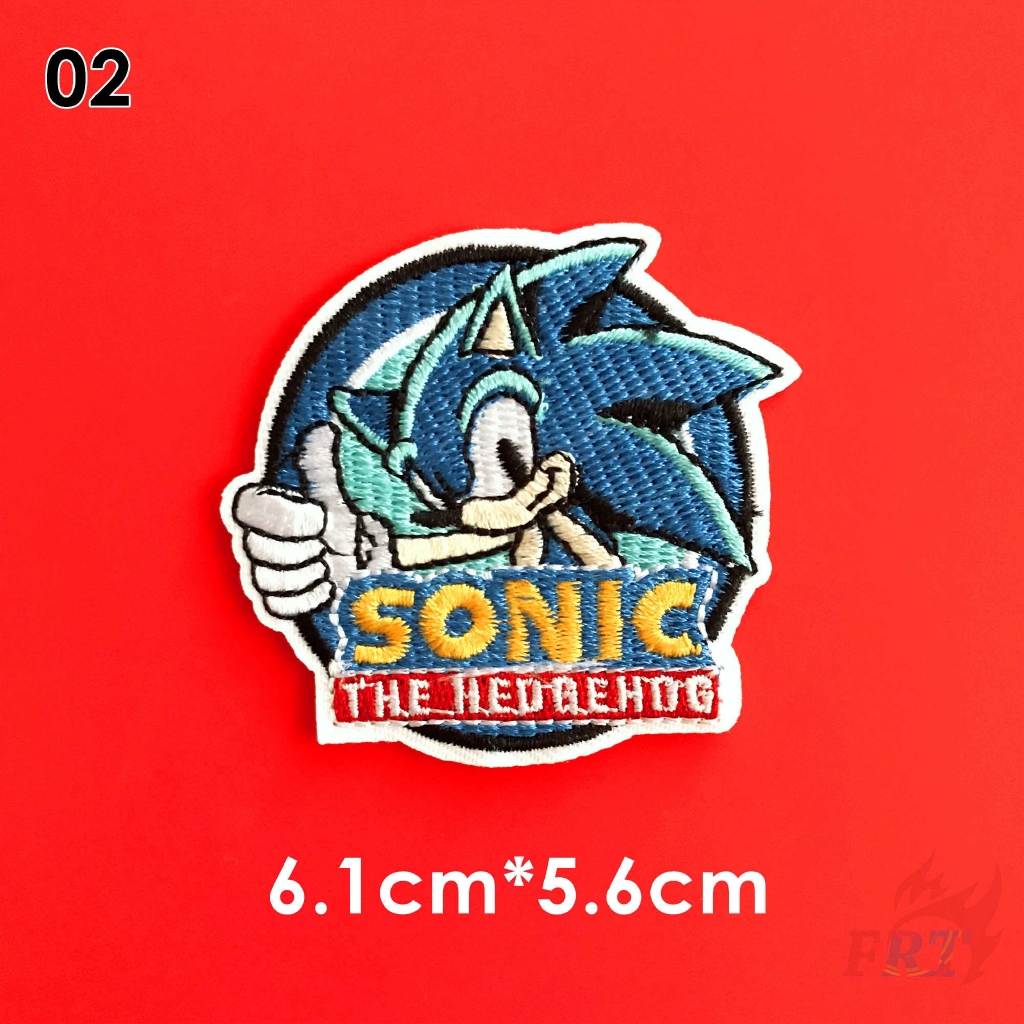 Bộ 1 / 2 miếng vá ủi quần áo hình nhím Sonic đáng yêu