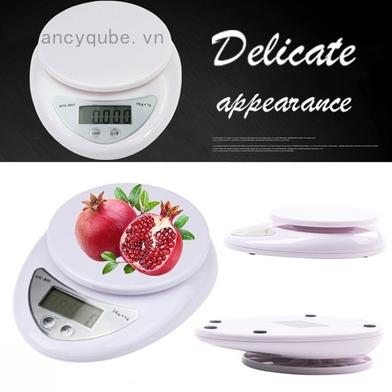 Cân bưu điện kỹ thuật số 5Kg/1G hỗ trợ cân thực phẩm ăn kiêng cân bằng trọng lượng cho nhà bếp