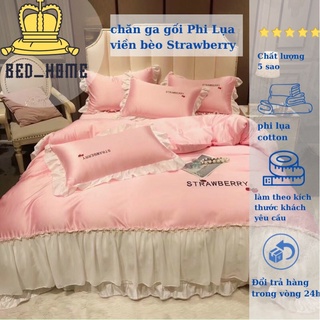 Bộ Chăn Ga Gối Lụa cottong Thái Mát Lạnh 4 Món Nhập Khẩu Giá Rẻ