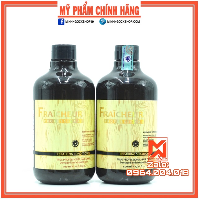 Dầu gội xả phục hồi FRAICHEUR REPAIRING 500ml chính hãng