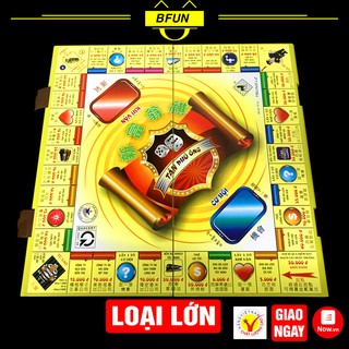 (LOẠI LỚN) Bộ Cờ Tỷ Phú Cao Cấp TRUNG LÊ - Bàn Cờ Tỉ Phú Monopoly Việt Nam Bằng Nhựa ABS Giá Rẻ- Đồ Chơi Trẻ Em BFUN