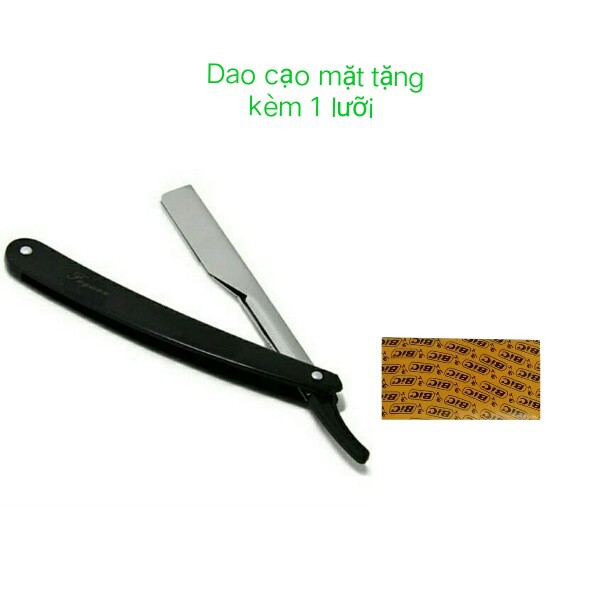 [HÀNG CÓ SẴN]Dao cạo mặt -lông mày nhựa gấp tặng kèm 1 lưỡi lam(16.5cm)-Dao cạo chuyên nghiệp salon