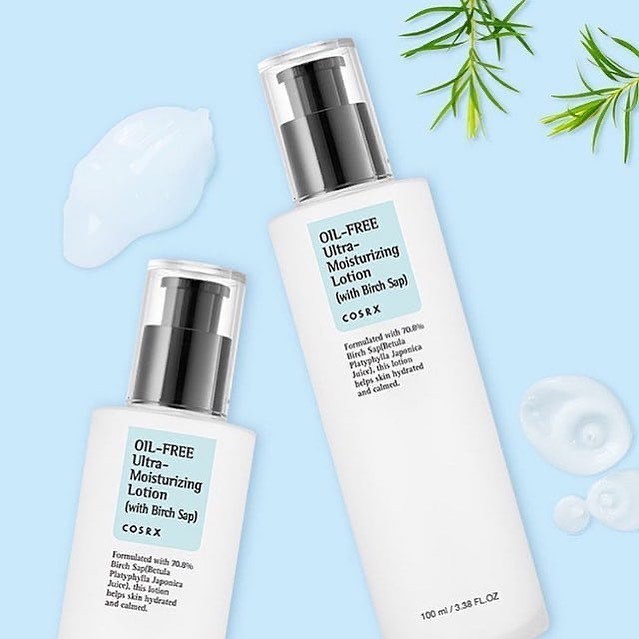 Sữa dưỡng ẩm không chứa dầu Cosrx Oil-Free Ultra-Moisturizing Lotion 100ml và mini 20ml