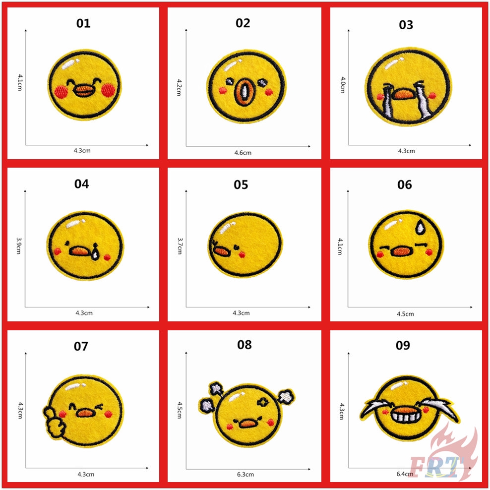 Miếng vá ủi nhiệt hình chú gà dễ thương dùng trang trí áo quần