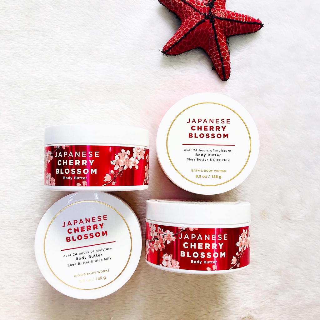 BƠ DƯỠNG THỂ JAPANESE CHERRY BLOSSOM BODY BUTTER Bath&BodyWorks bill Mỹ