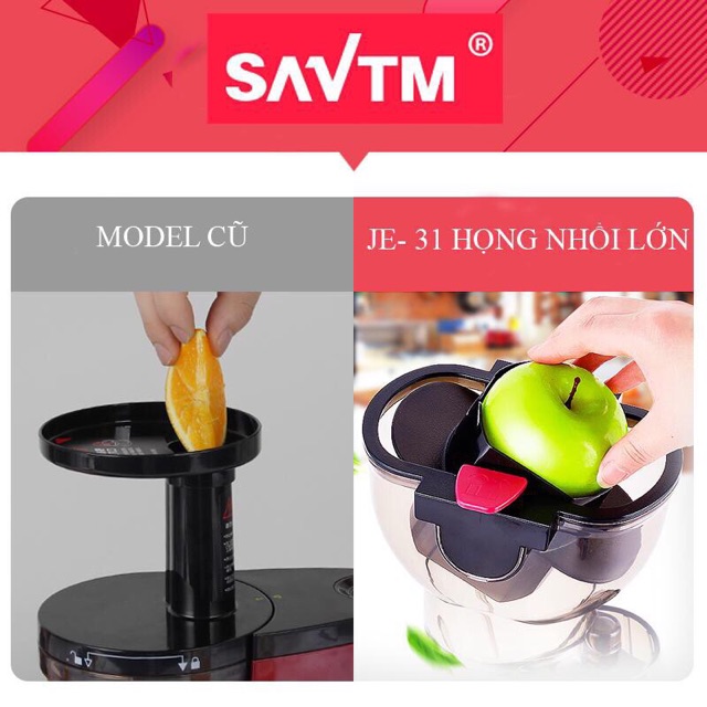 Máy ép chậm nguyên quả SAVTM JE31