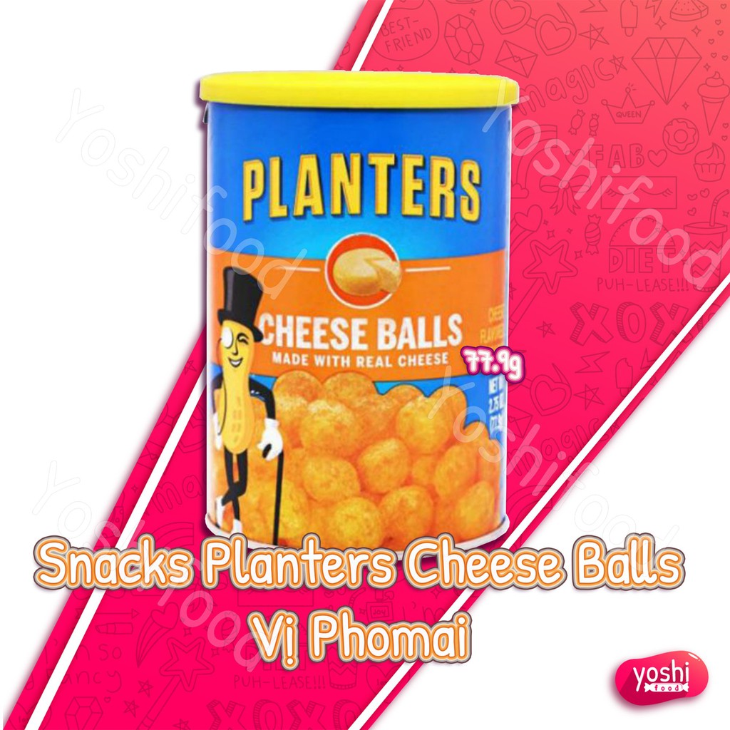 Snacks Planters Cheese Balls vị Phomai hộp 77.9gr