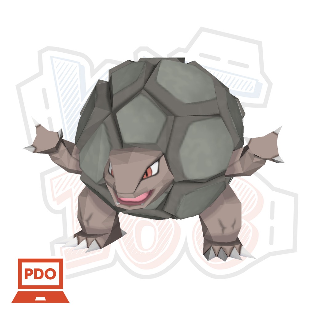 Mô hình giấy Anime Game Pokemon Golem ver 2