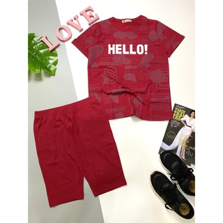 Bộ Thun Thái HELLO! lửng tay ngắn cao cấp