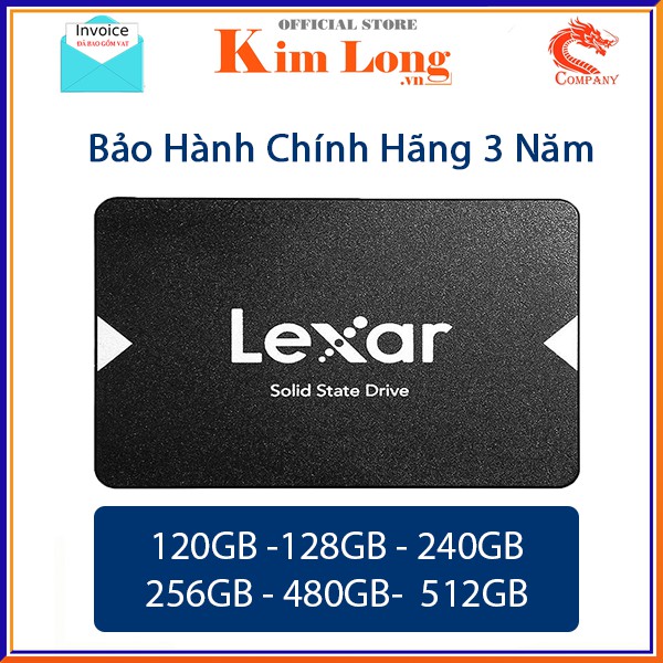 Ổ cứng SSD SATA III 2.5" 120GB - 128GB - 240GB - 256GB - 480GB - 512GB Lexar chính hãng BH 3 Năm - Chính hãng phân phối