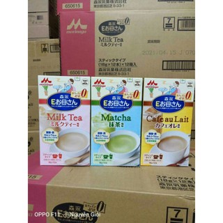 Sữa bầu Morigana Nhật Bản có 3 vị hồng trà, cafe và Matcha