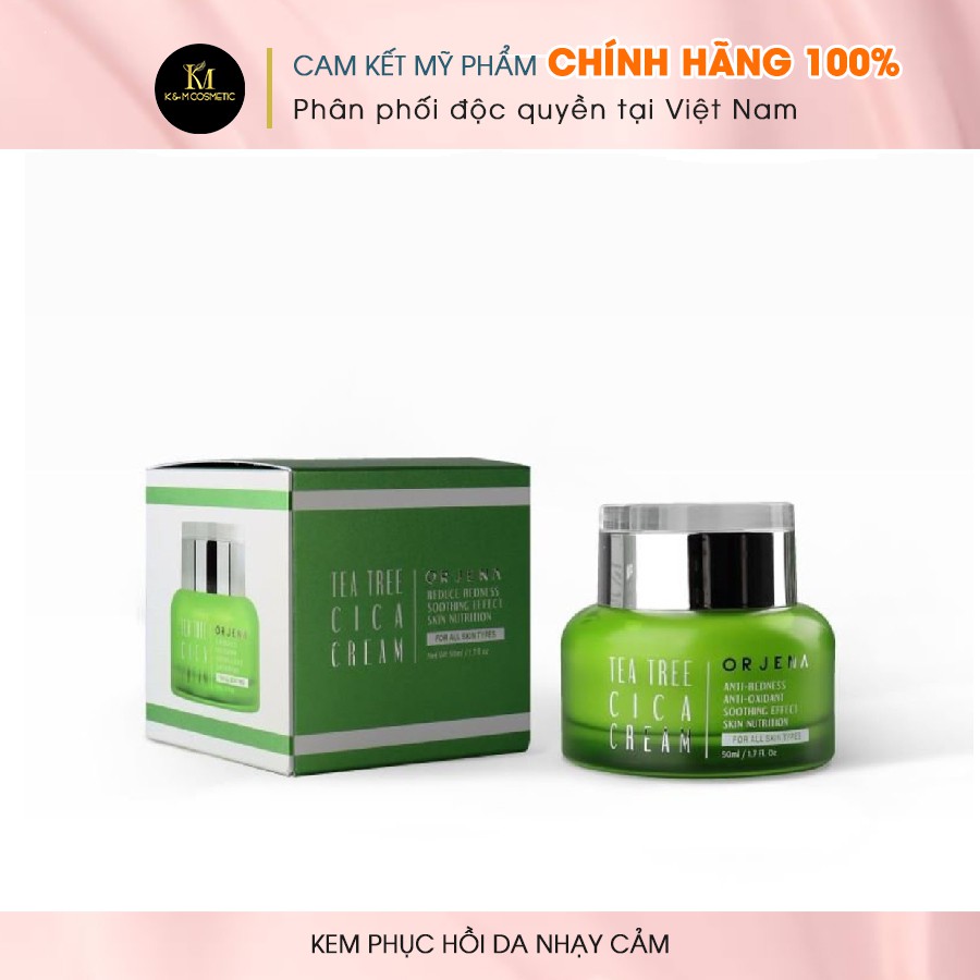Kem Dưỡng Da Thải Độc Phục Hồi Da Nhạy Cảm - Tea Tree Cica Emulson Orjena 50 ml - OR851