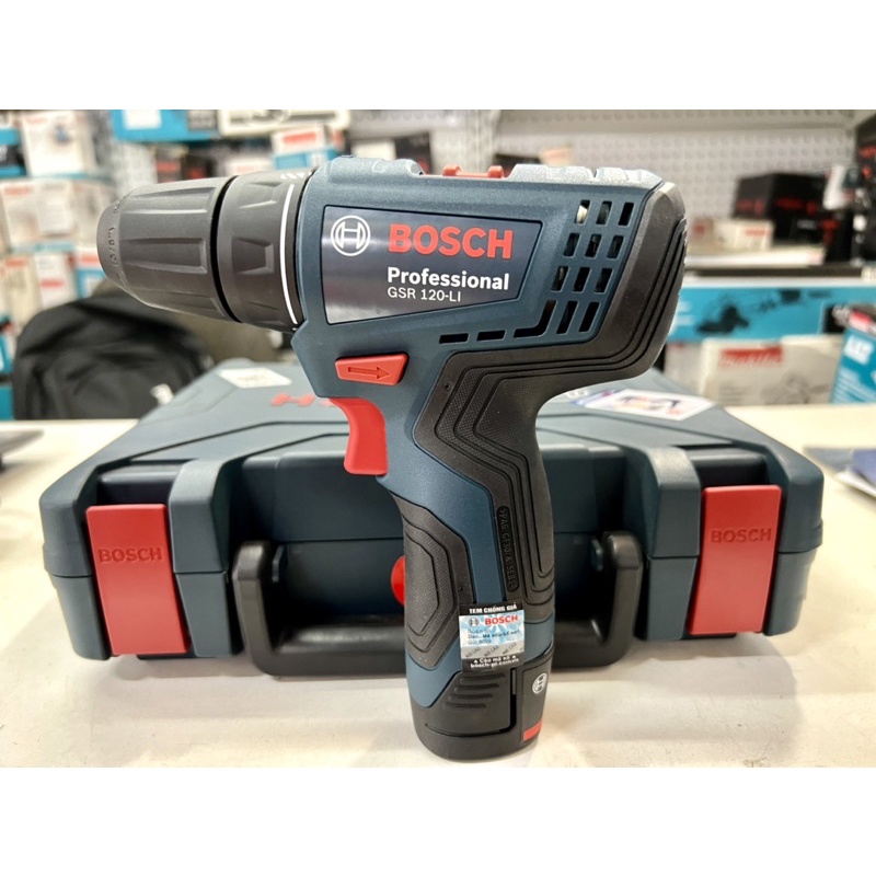 Máy khoan vặn vít dùng pin Bosch GSR 120-LI [Hàng Chính Hãng]