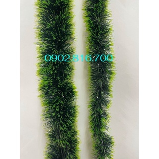 Dây kim tuyến chồn xanh dày 13 cm - 8cm 6cm trang trí cây thông noel