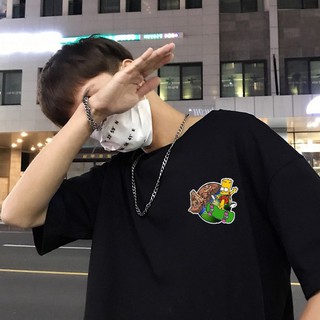 Áo thun tay lỡ bart trượt ván