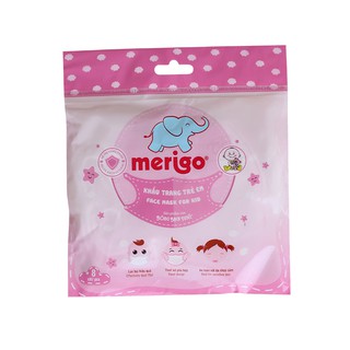 KHẨU TRANG MERIGO BÔNG BẠCH TUYẾT MÀU HỒNG