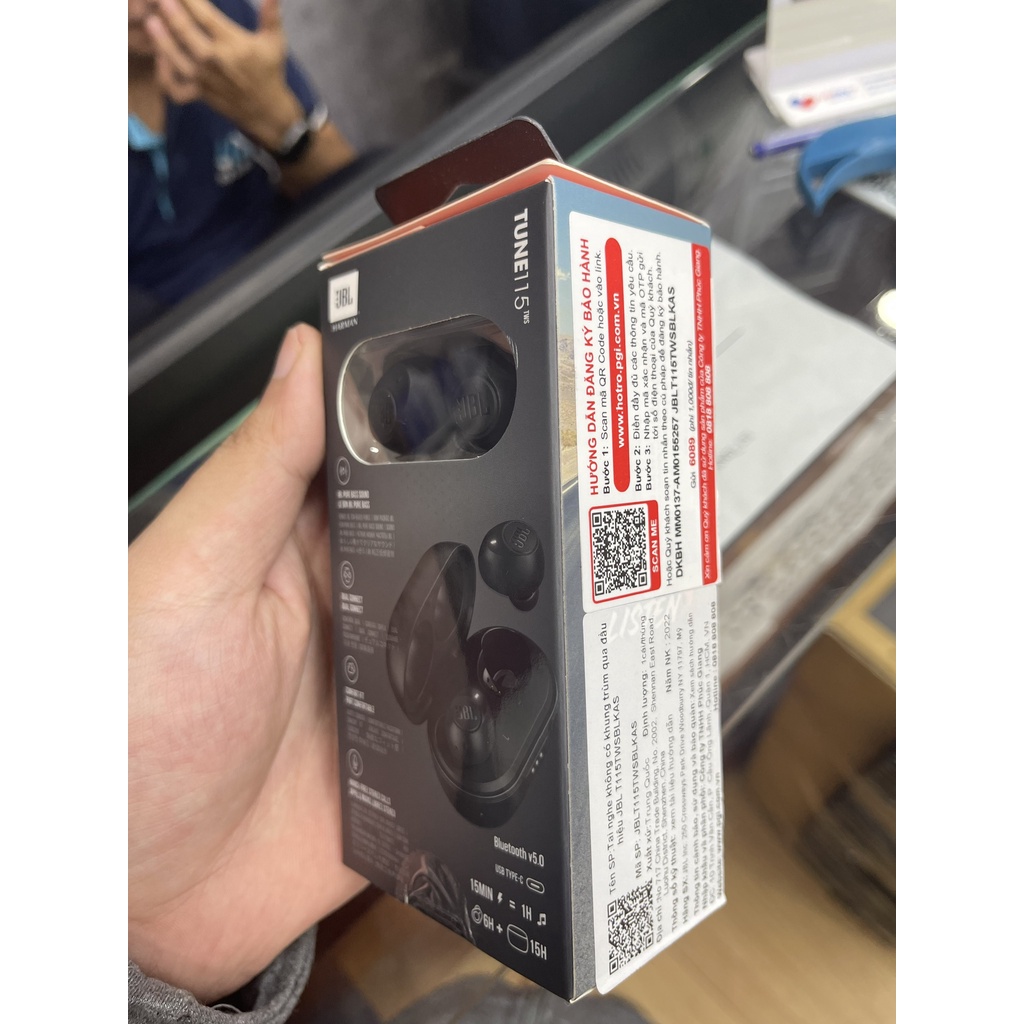 Tai Nghe Bluetooth JBL Tune 115 TWS - Hàng Chính Hãng 12th