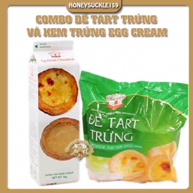 Combo tart trứng (Bao gồm 30 Đế tart + Kem trứng)ship hỏa tốc
