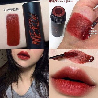 Son Kem Lì Merzy Another Me The First Velvet Tint - V6 Firenze Negroni - Đỏ Gạch