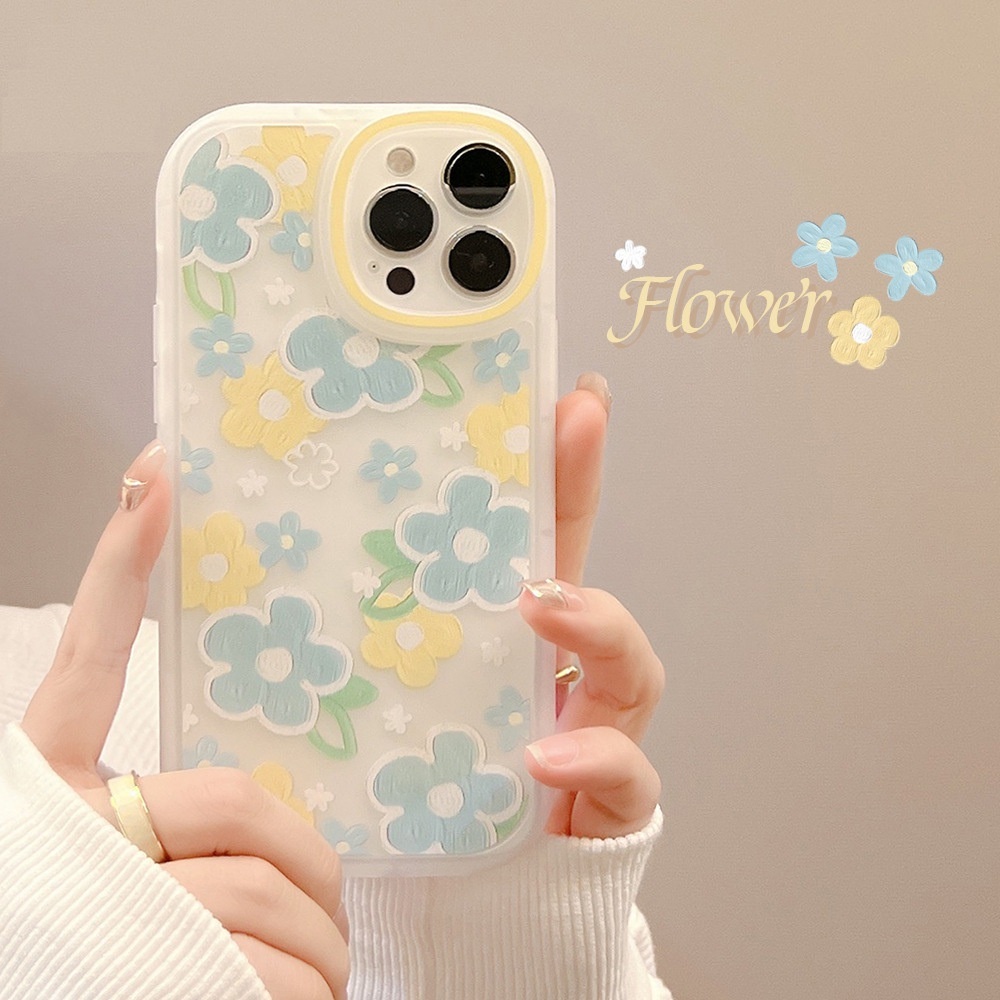 Ốp iPhone TPU mềm dạng nhám mờ họa in hình hoa thích hợp cho iphone 13 pro max 7 8plus 11 pro max 12 pro max XR XSmax