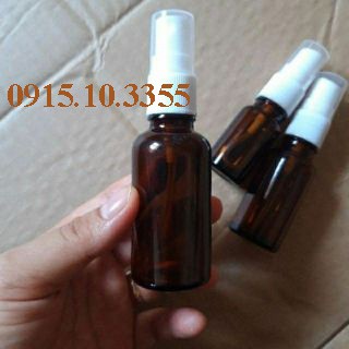 10 Vỏ Chai xịt phun sương thủy tinh : 10ml/20ml/30ml - chai lọ thủy tinh