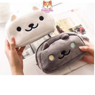 Hộp bút mèo ghi chất nhung mềm | Gấu chó shop