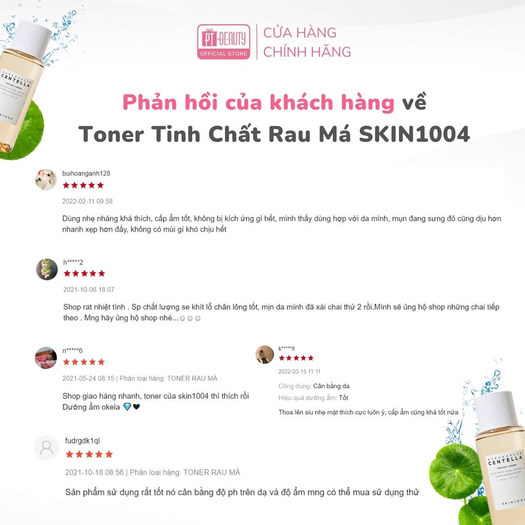 Nước hoa hồng tinh chất rau má Skin1004 Madagascar Centella Toning Toner 210ml