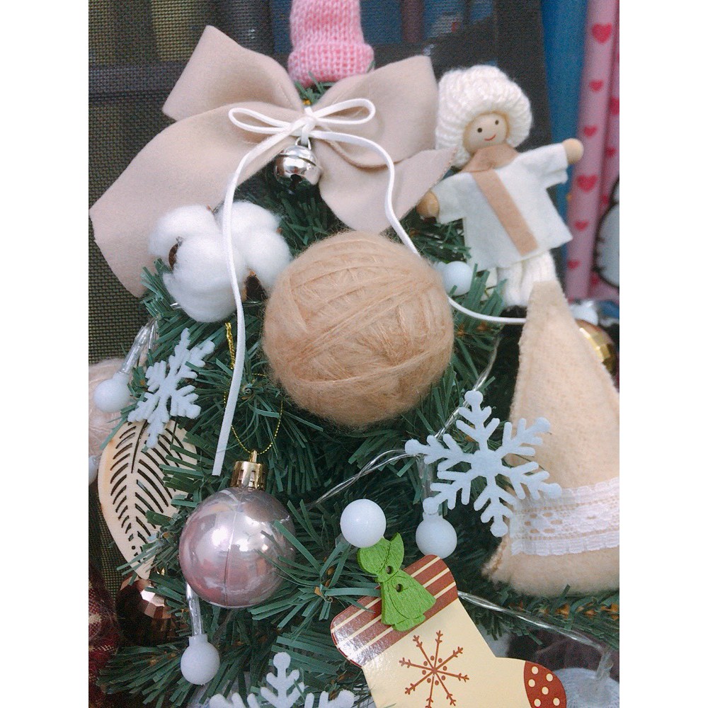 Cây thông noel 30cm 40cm đầy đủ phụ kiện và đèn , Cây Thông Để Bàn Mini